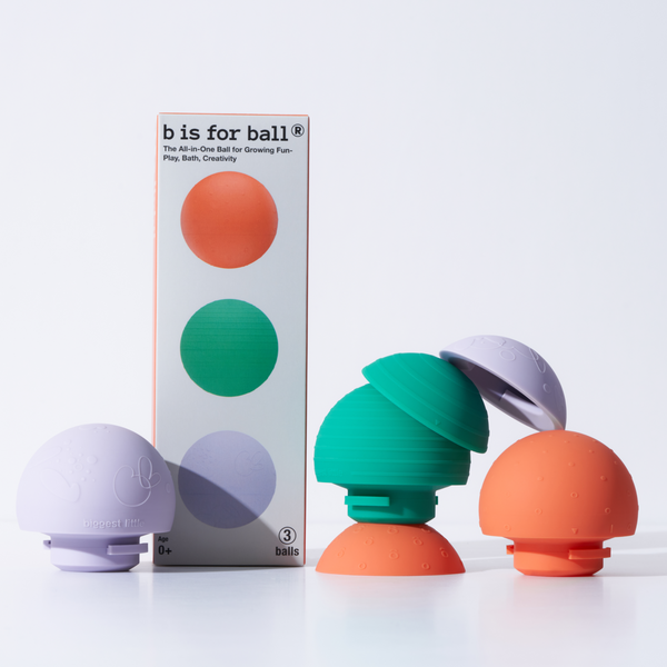 b is for ball® | 3-ball - orange + lilac + green