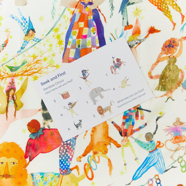 seek and find playsilk | rainbow circus