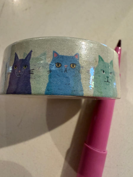 cat lovers washi tape