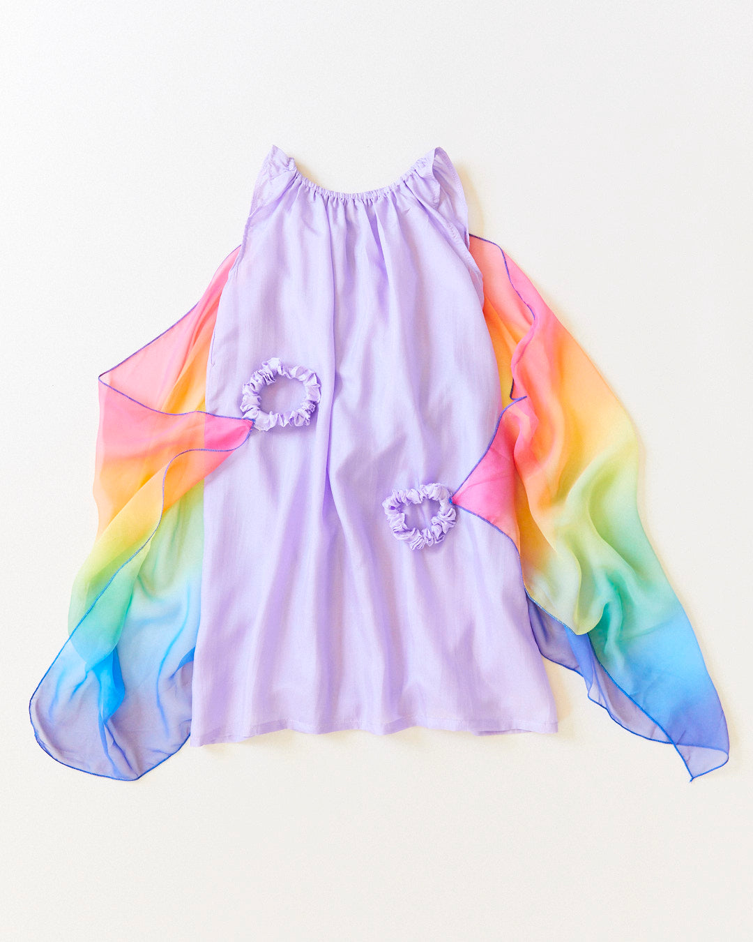 fairy dress | purple + rainbow
