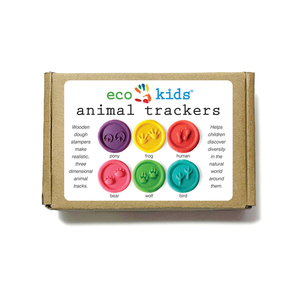 wooden dough stampers | animal tracks