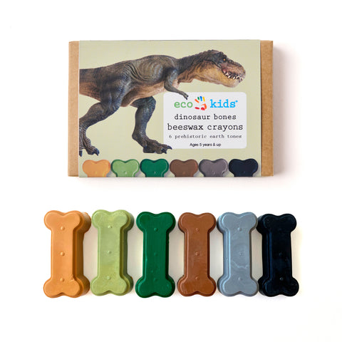 beeswax crayons | dinosaur bone