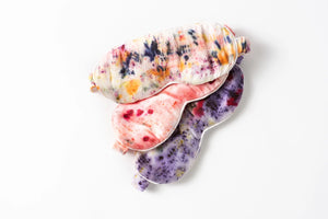 silk sleep mask | abstract botanically dyed - pink