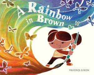 a rainbow in brown