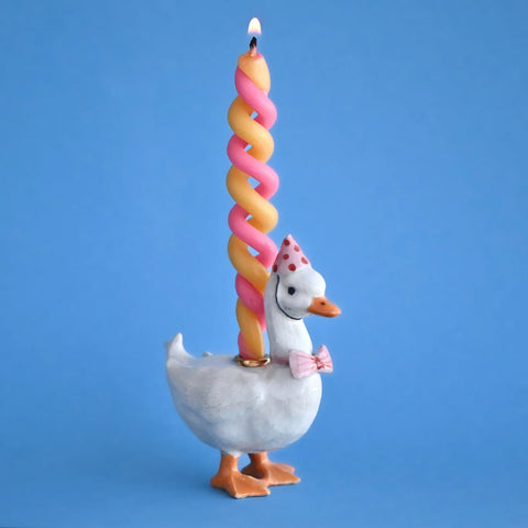 cake topper | pink goose