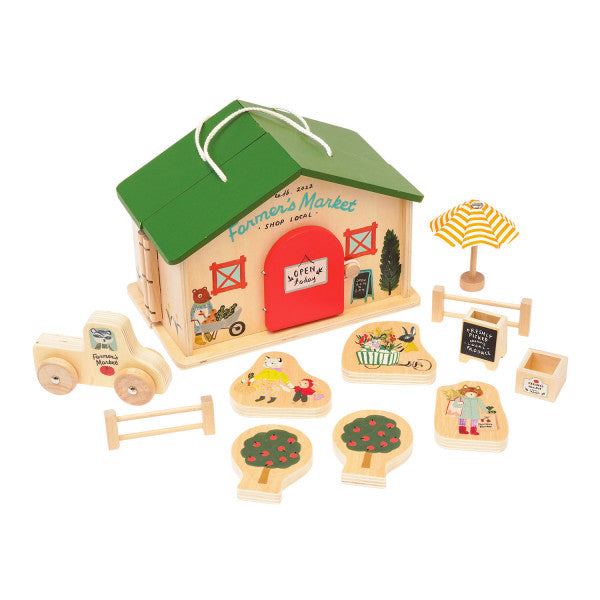 wooden playset | market day