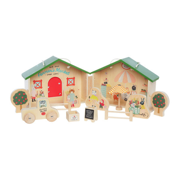 wooden playset | market day