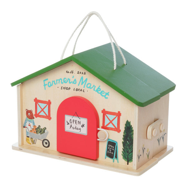 wooden playset | market day