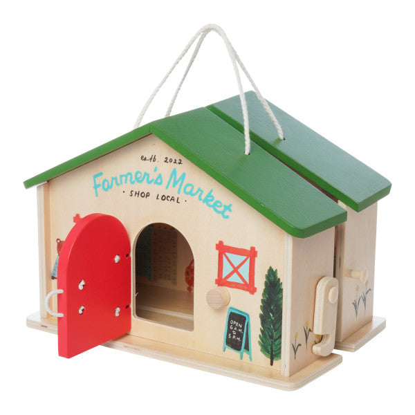 wooden playset | market day