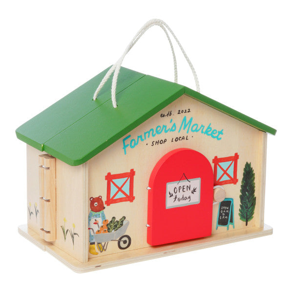 wooden playset | market day