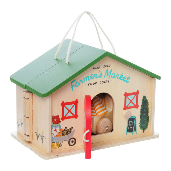 wooden playset | market day