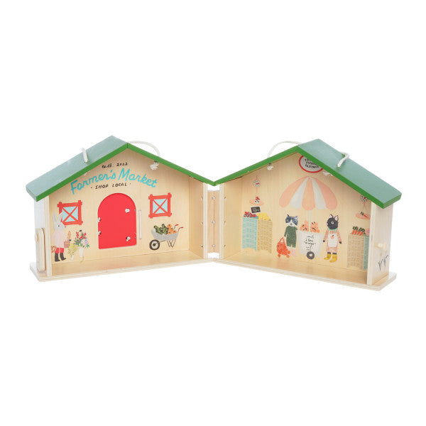 wooden playset | market day