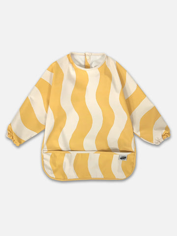 smock bib | butter waves