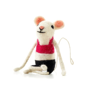 felt mouse | yoga