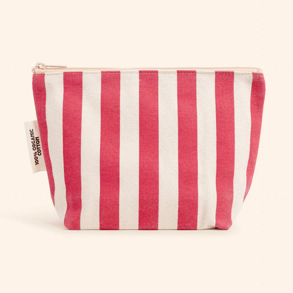organic cotton zipper bag | pink