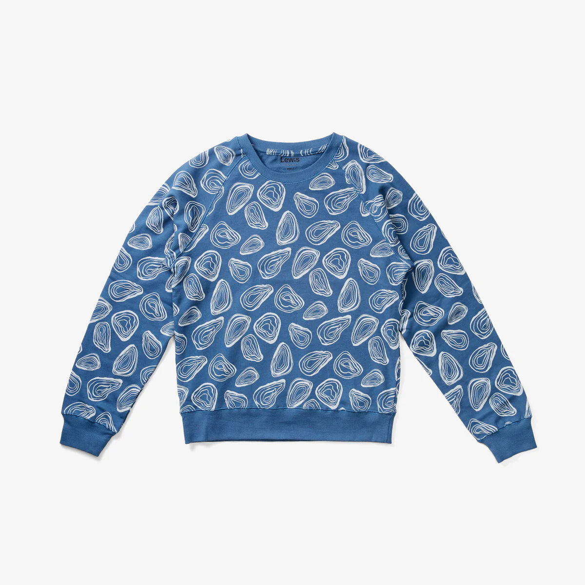 women's sweatshirt | oyster - denim