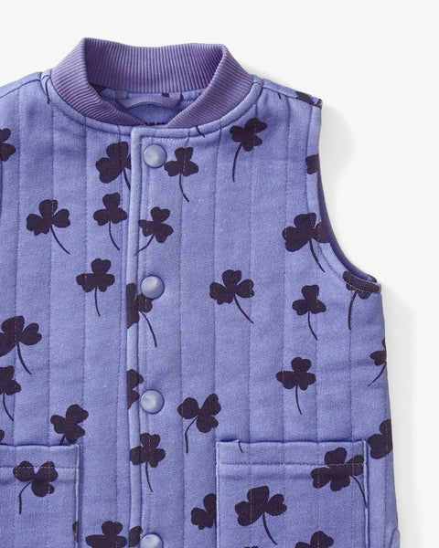 quilted vest | clover - wisteria