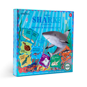 memory and matching game | shiny sharks & friends