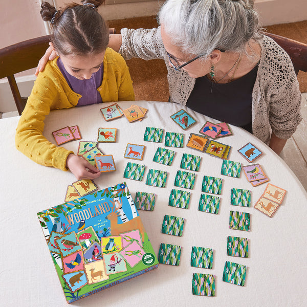 memory and matching game | woodland