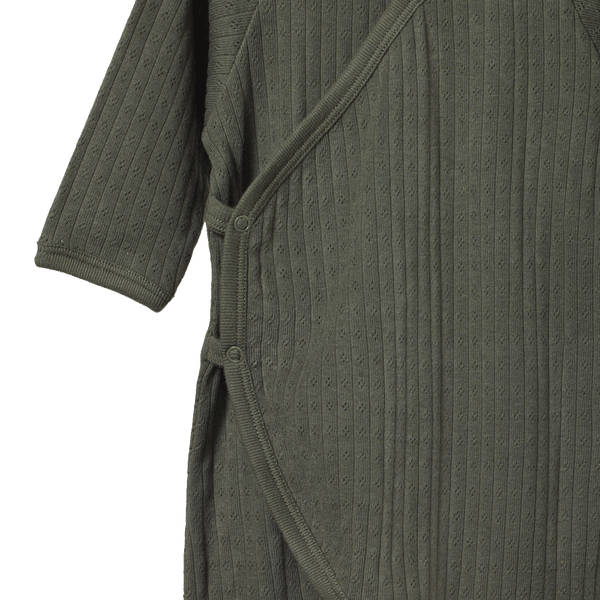 pointelle kimono stretch and grow | thyme