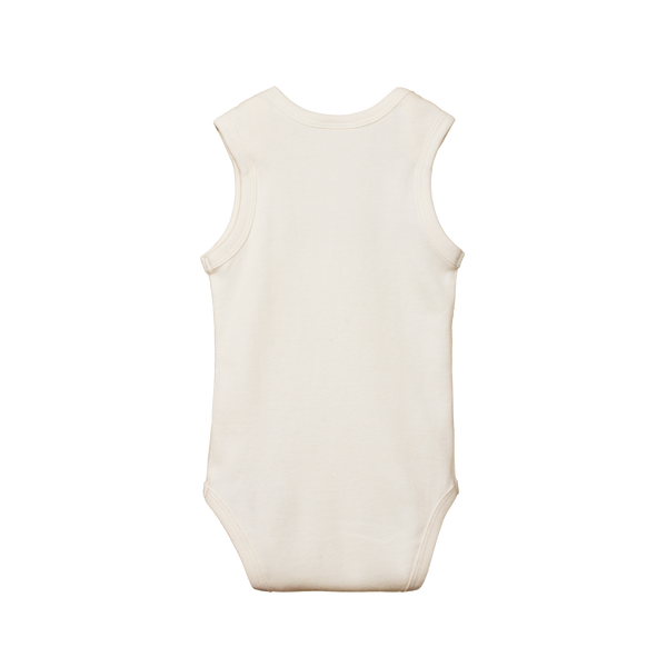 cotton singlet bodysuit | natural