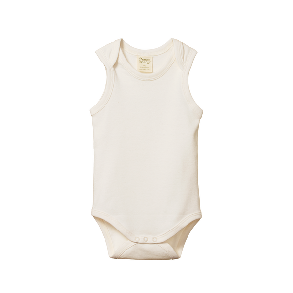 cotton singlet bodysuit | natural