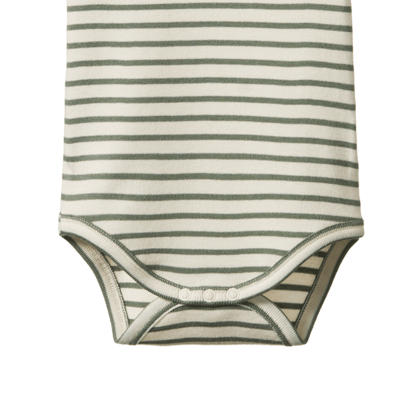 short sleeve bodysuit | nettle sailor stripe