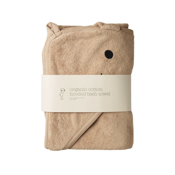 bunny hooded towel | nougat