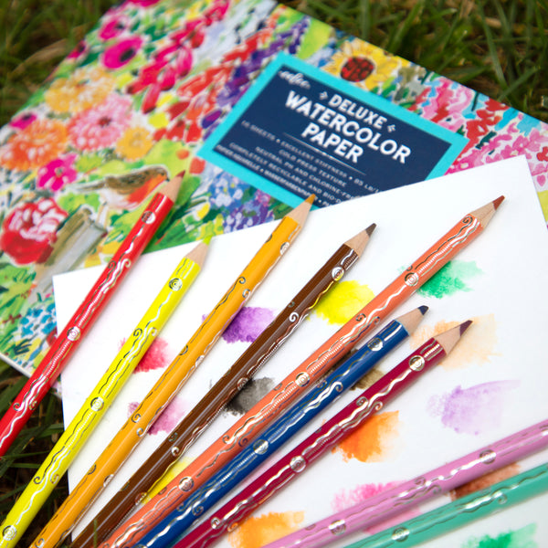 24 watercolor pencils | seaside garden