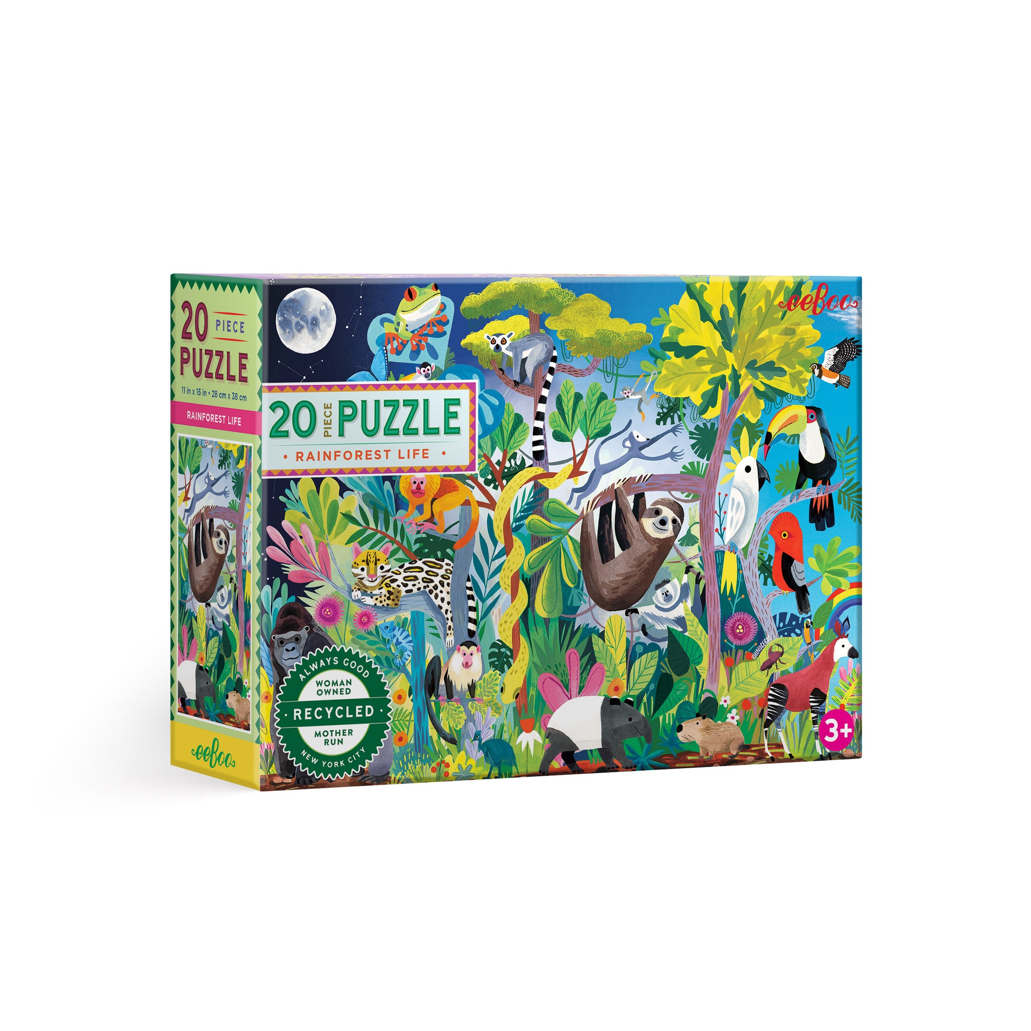 20 piece puzzle | rainforest life