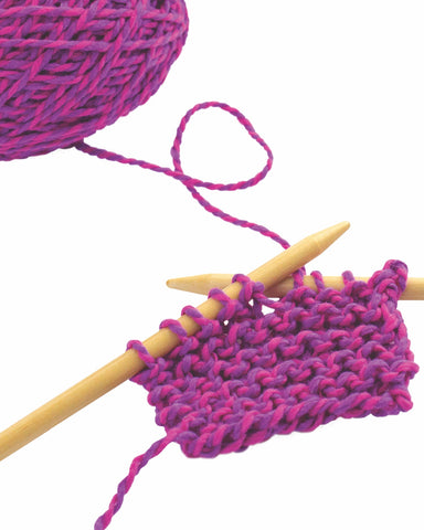 discover knitting | scarf kit - pink