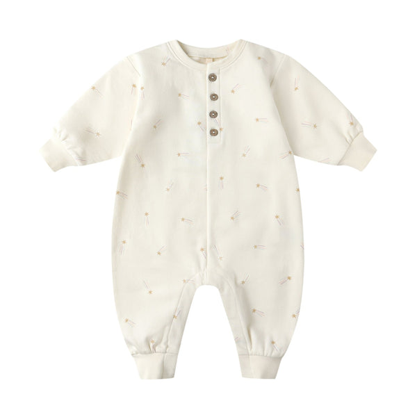 relaxed fleece jumpsuit | shooting stars
