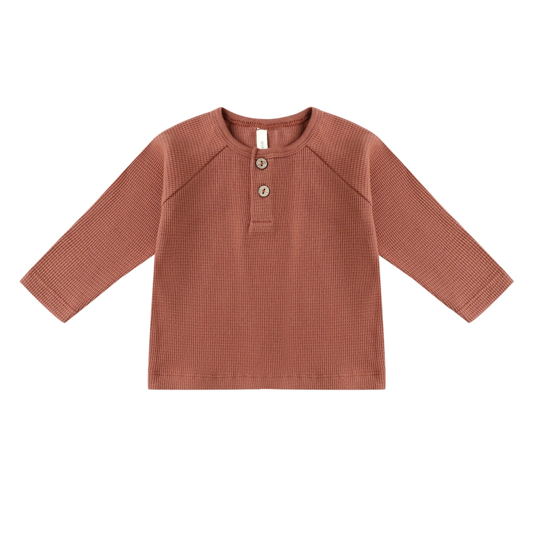 henley knit top | cranberry