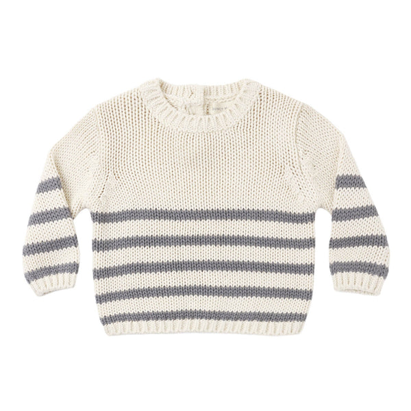 rex sweater | slate stripe