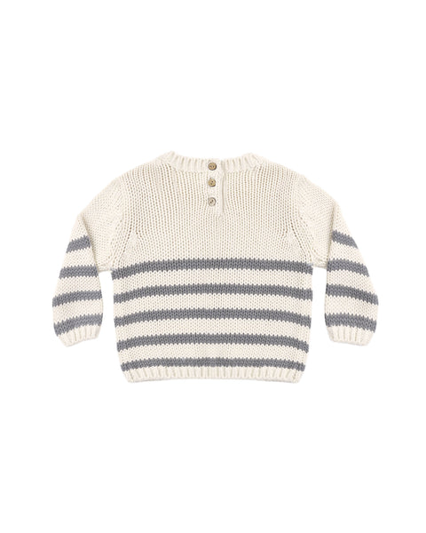rex sweater | slate stripe