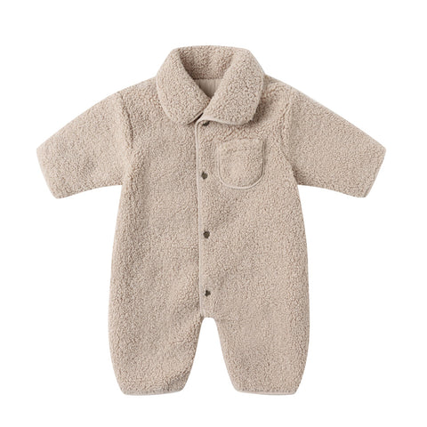 shearling jumpsuit | oat