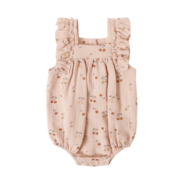 maya romper | cherries