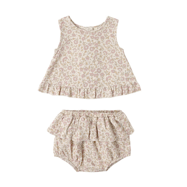 ruffled tulip top + bloomer set | dahlia