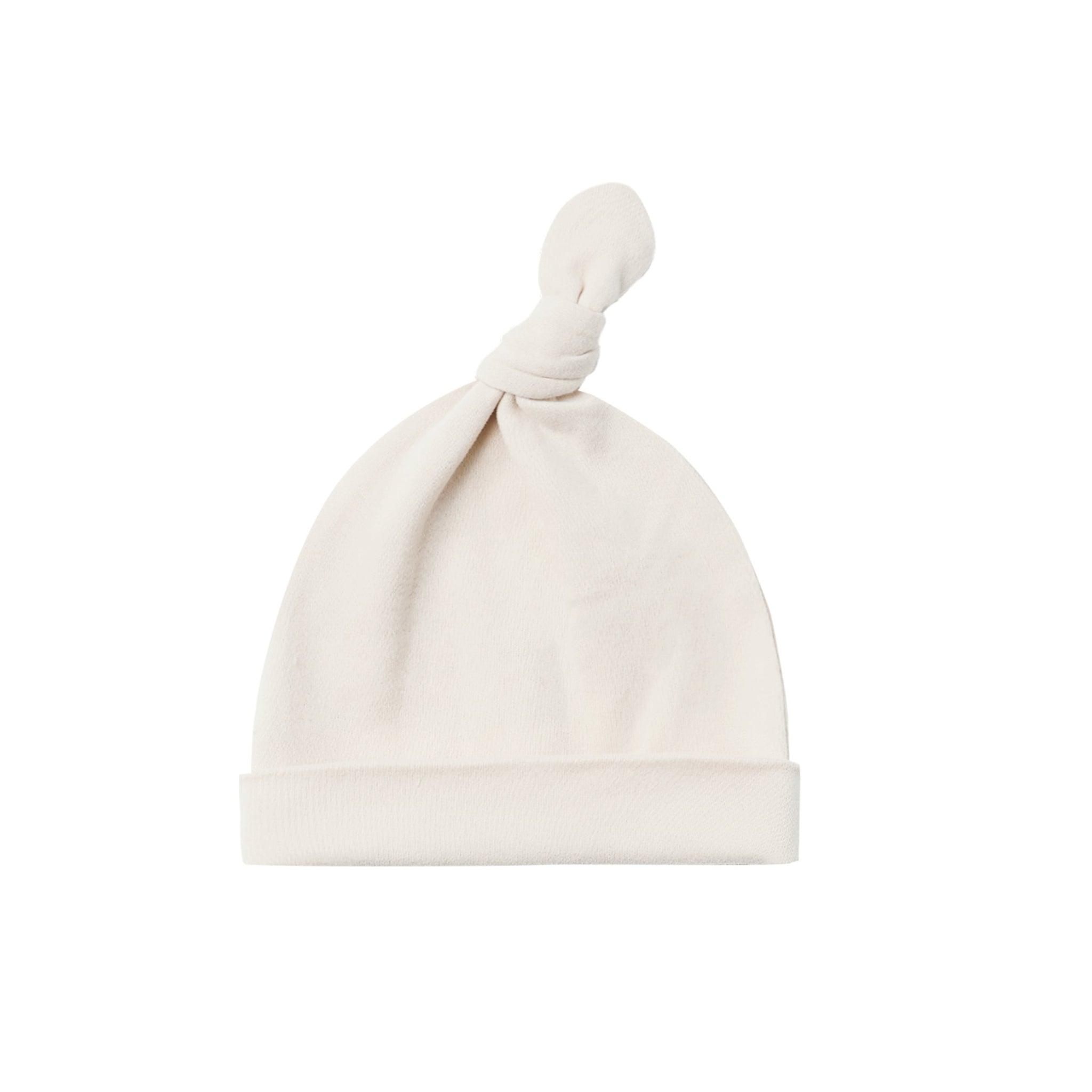 knotted baby hat | natural