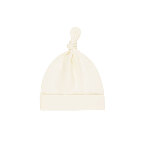 knotted baby hat | ivory