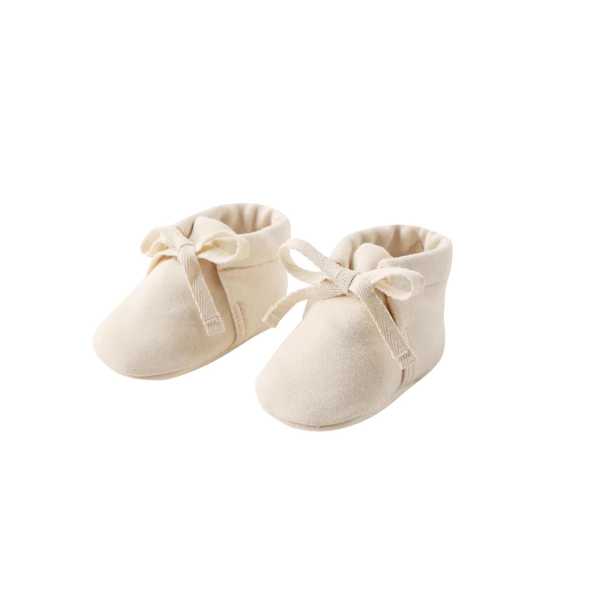 baby booties | natural