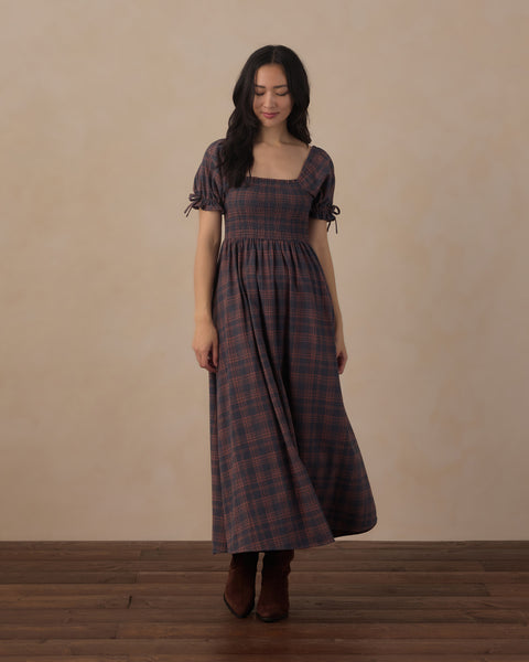 women's dallas dress | midnight plaid