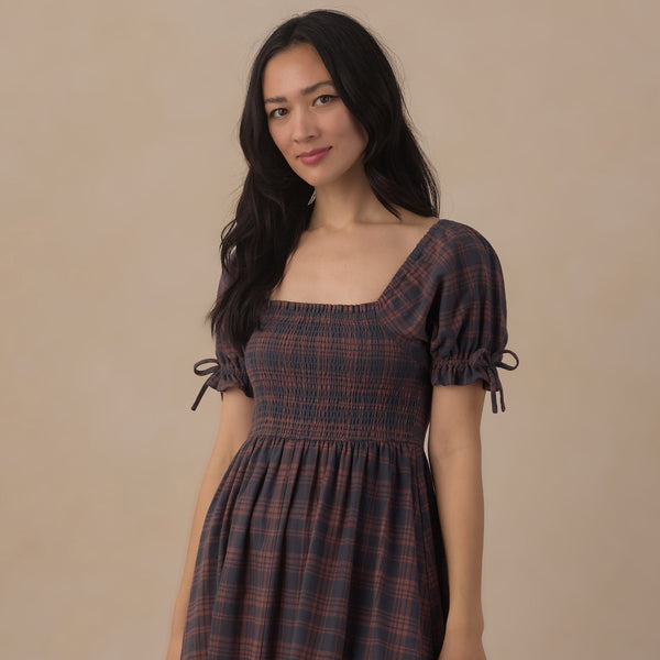 women's dallas dress | midnight plaid