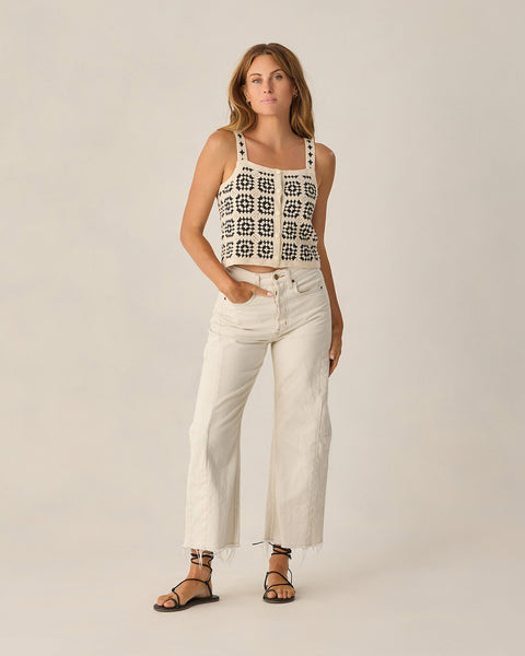 women's crochet tank | abstract