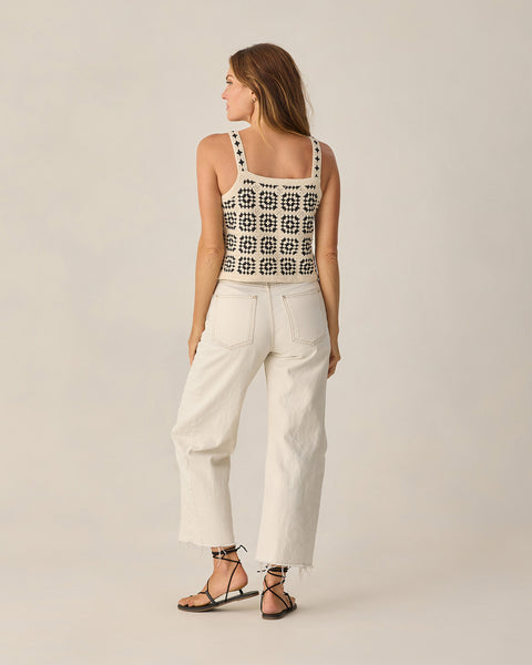 women's crochet tank | abstract