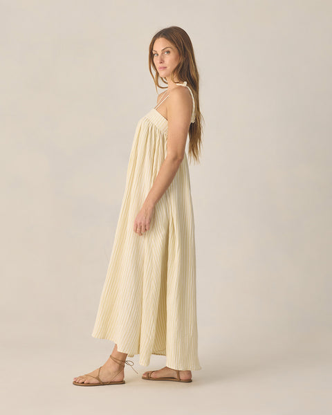 women's malea dress | citron stripe