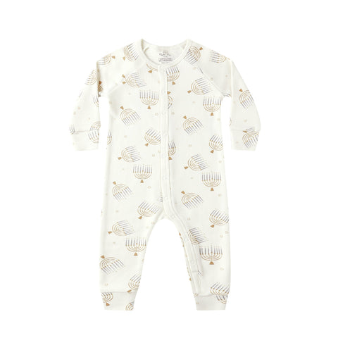 organic long john pajamas | hanukkah