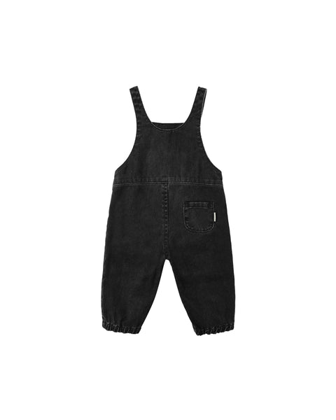 baby overalls | washed black