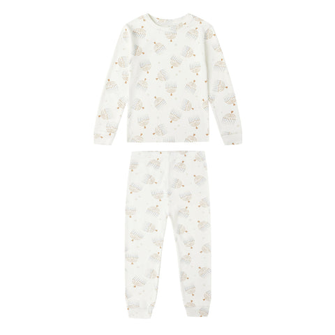 organic long sleeve pajama set | hanukkah