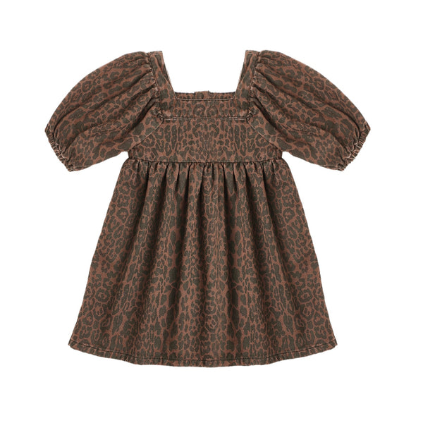 gretta babydoll dress | leopard